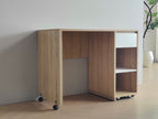 Miro White King Single Mid Sleeper with Pull-Out Desk & Storage