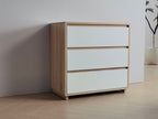 Miro White King Single Mid Sleeper with Pull-Out Desk & Storage