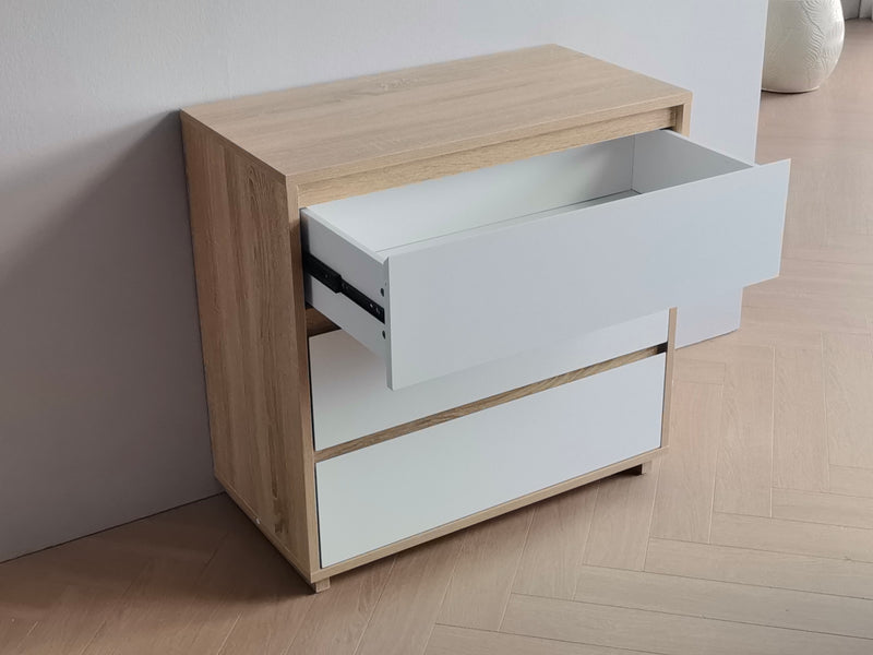 Miro White King Single Mid Sleeper with Pull-Out Desk & Storage